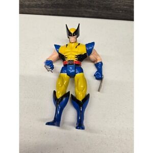 Vintage 1995 Toy Biz Marvel Wolverine Action Figure Yellow Blue X-Men Logan Toy
